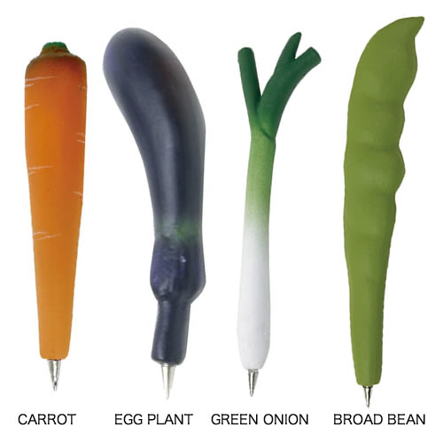 野菜のかたちのペン。大好評に付き種類が増えました！