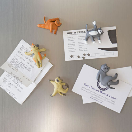 ヨガキャットマグネット5個セット。