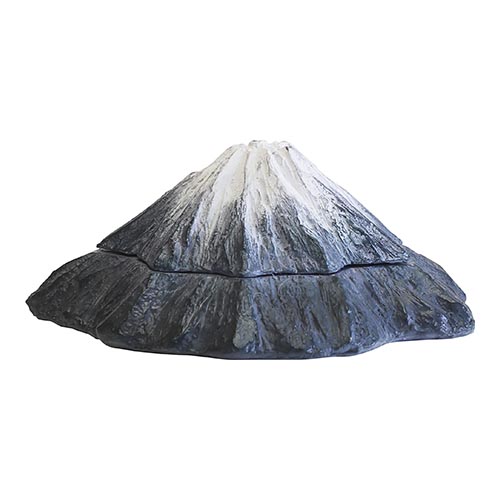 休火山がいつか目覚めるマグマのようなイメージの朱肉がセットされたスタンプパッドです。