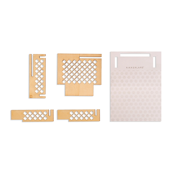 裏側がサッカーボール柄になった付箋とゴールのセット。