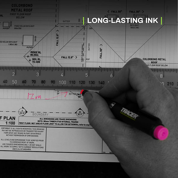 乾燥しにくくキャップを外したままにしても長時間使用可能な蛍光マーカー