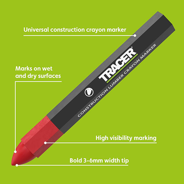 幅３～６mmの太いペン先が特徴で凹凸面に明確なマーキングが可能