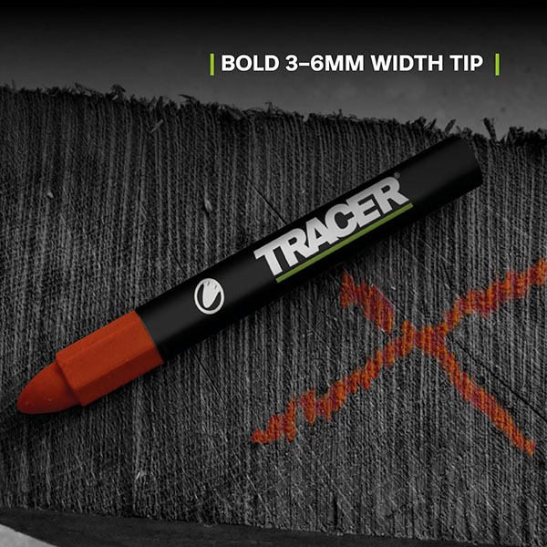 幅３～６mmの太いペン先が特徴で凹凸面に明確なマーキングが可能