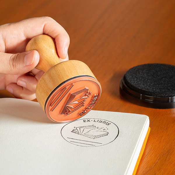 「Ex-Libris」スタンプ＆インクセット。