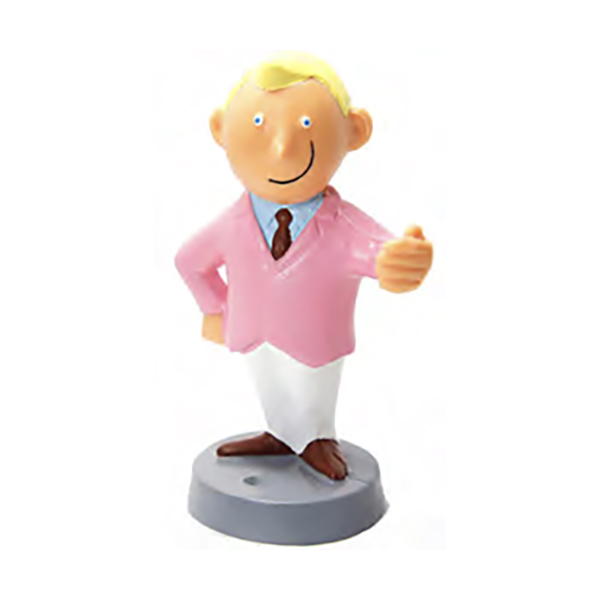 ビシッとキメた髪型に、ぴったりスーツ姿の紳士が ペンスタンドになりました。