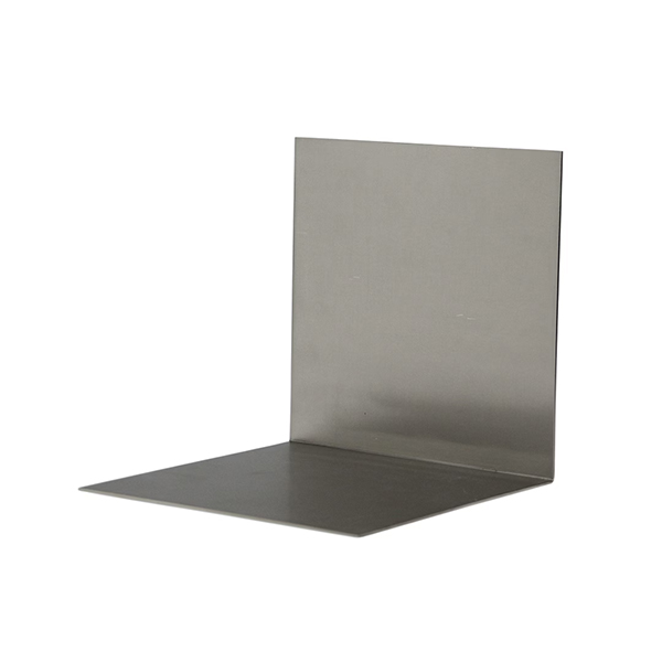 プレートとフレームを組み合わせた、本を飾るミニマルなブックスタンド。