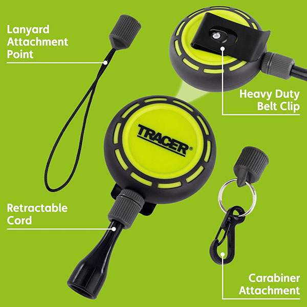 ペンや鍵などの持ち運びに便利な伸縮式ホルスター。