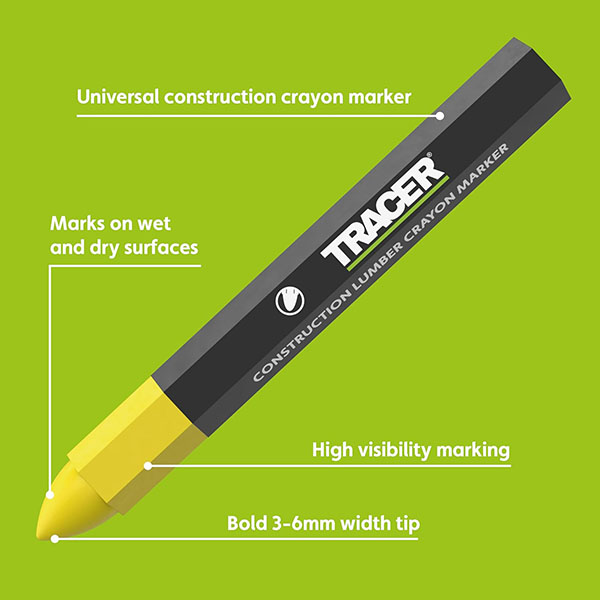 幅３～６mmの太いペン先が特徴で凹凸面に明確なマーキングが可能
