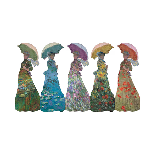 歴史的名画をモチーフにしたブックマーク（しおり）。