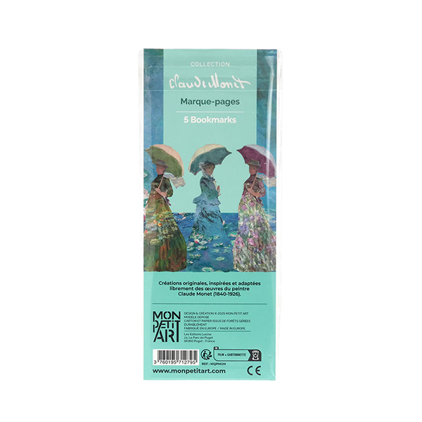 歴史的名画をモチーフにしたブックマーク（しおり）。