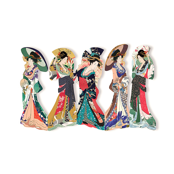 アートをモチーフにしたブックマーク（しおり）。