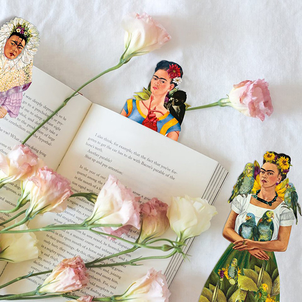 アートをモチーフにしたブックマーク（しおり）。