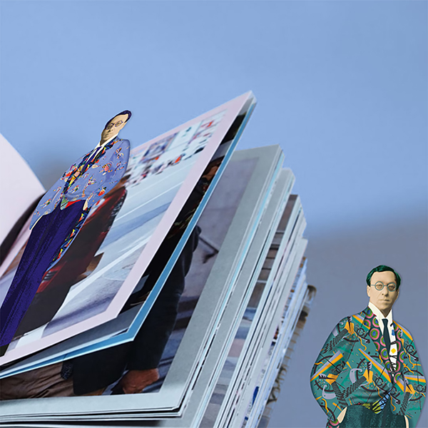 アートをモチーフにしたブックマーク（しおり）。