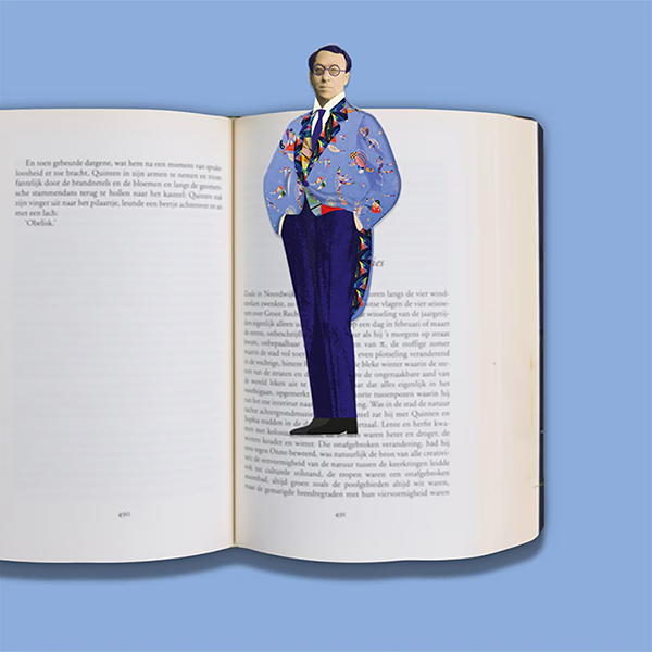 アートをモチーフにしたブックマーク（しおり）。