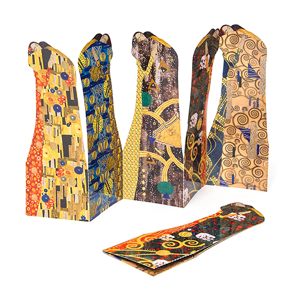 アートをモチーフにしたブックマーク（しおり）。