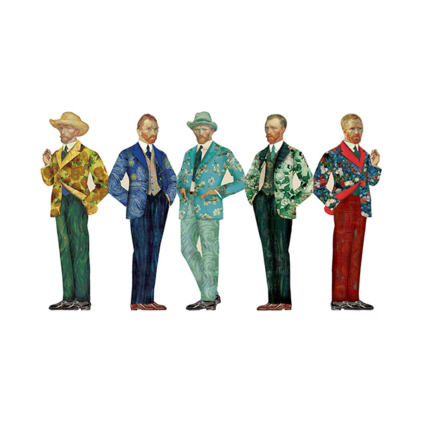 アートをモチーフにしたブックマーク（しおり）。