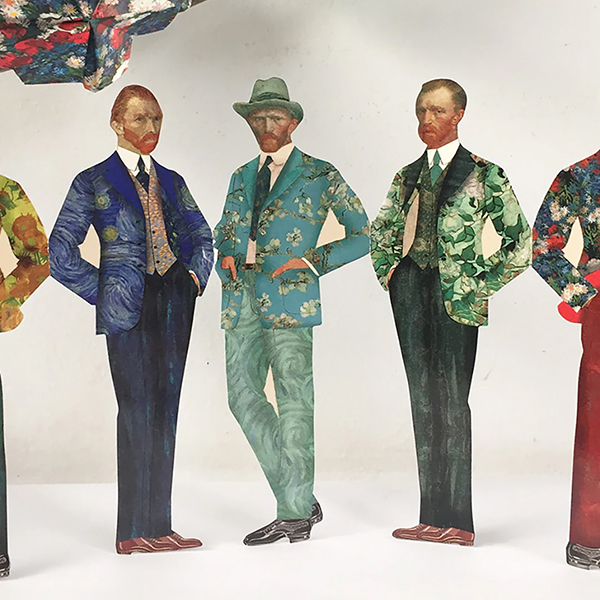 アートをモチーフにしたブックマーク（しおり）。