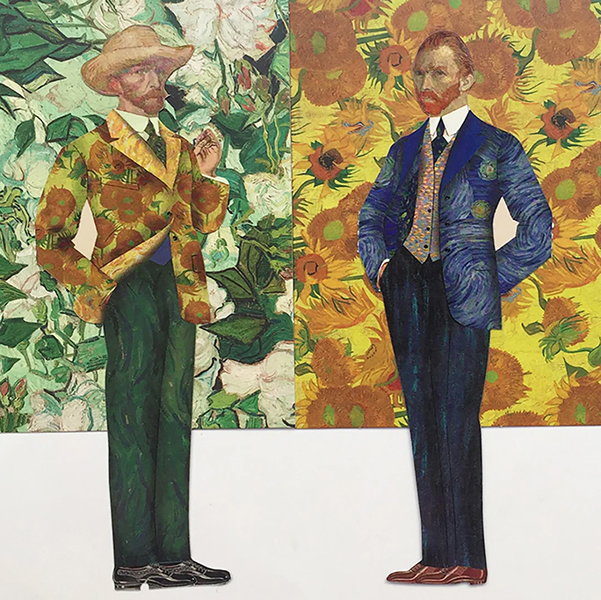 アートをモチーフにしたブックマーク（しおり）。