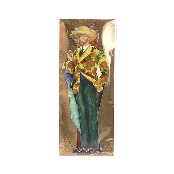 アートをモチーフにしたブックマーク（しおり）。