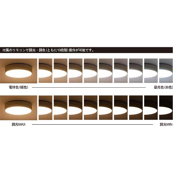 北欧カラーに天然木を組み合わせた、広い空間を照らすLED内臓型シーリングライト。