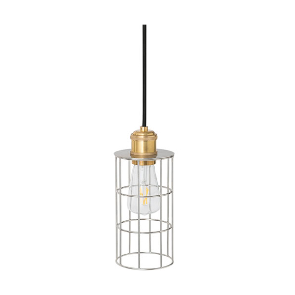 インダストリアルな雰囲気のシンプルなワイヤーシェード。