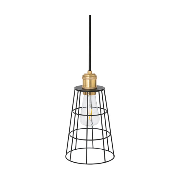 インダストリアルな雰囲気のシンプルなワイヤーシェード。