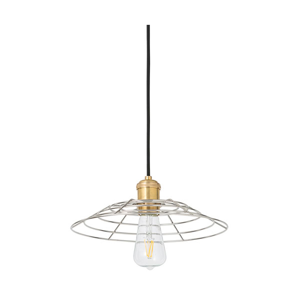 インダストリアルな雰囲気のシンプルなワイヤーシェード。