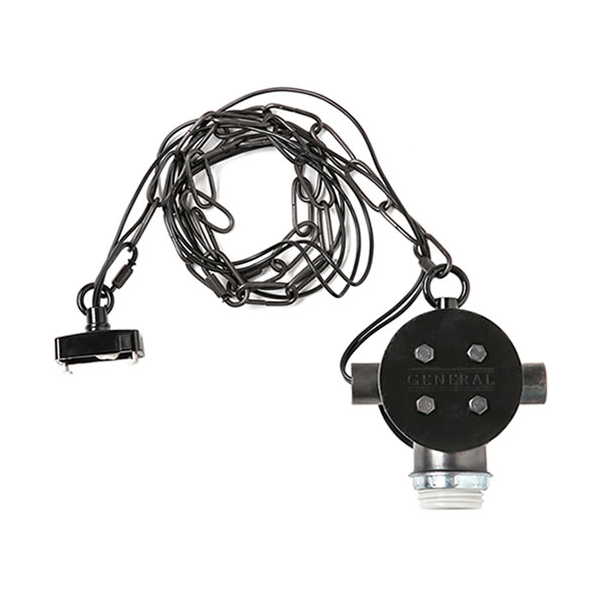 インダストリアル感が漂うスチールチェーンを使用したデザイン性の高いソケット