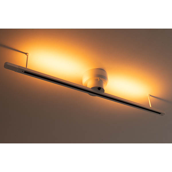 工事不要で簡単に取り付けられる照明用ダクトレール。