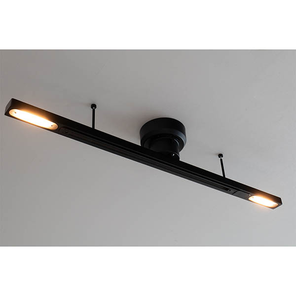 工事不要で簡単に取り付けられる照明用ダクトレール。