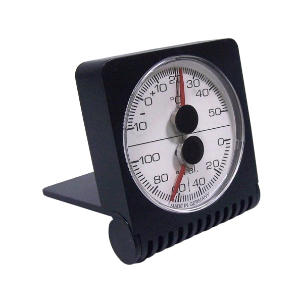 TFA Dostmannによるフリップタイプの温湿度計。