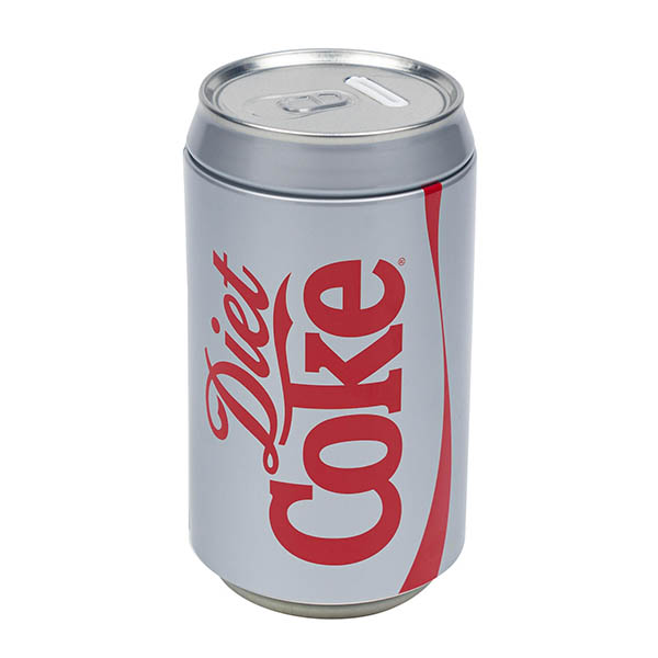 リアルな雰囲気の缶型貯金箱。
