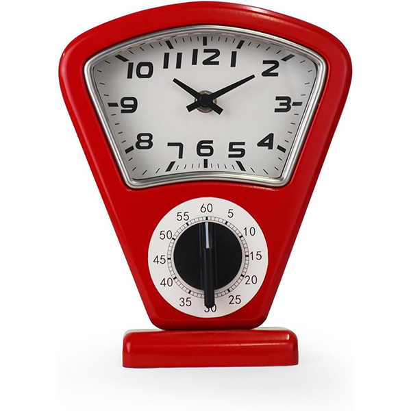 パーキングメーターをモチーフした存在感のあるスタンドクロック。