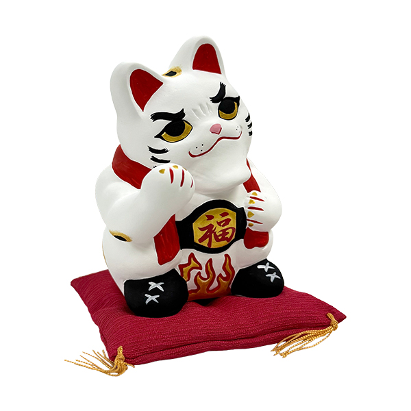 アントニオ猪木のような招き猫。