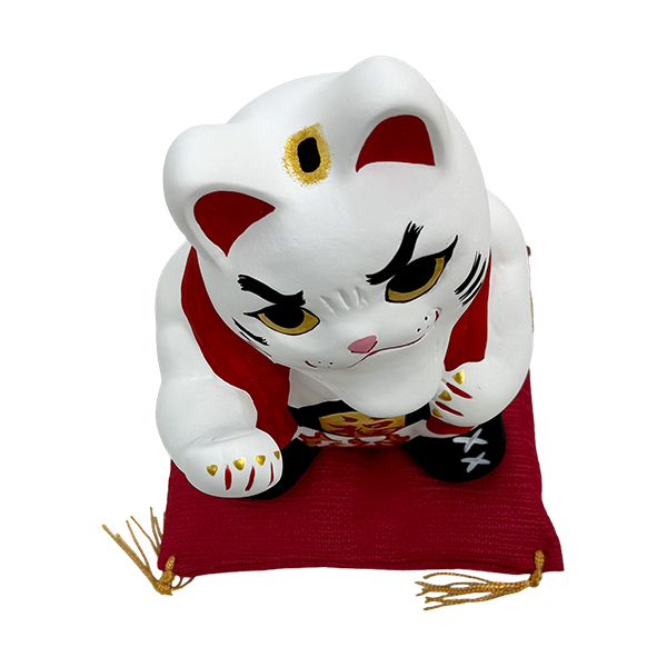 アントニオ猪木のような招き猫。