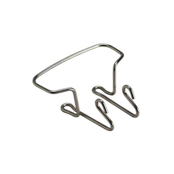 ミニマルなステンレススチール製の壁掛けフック。