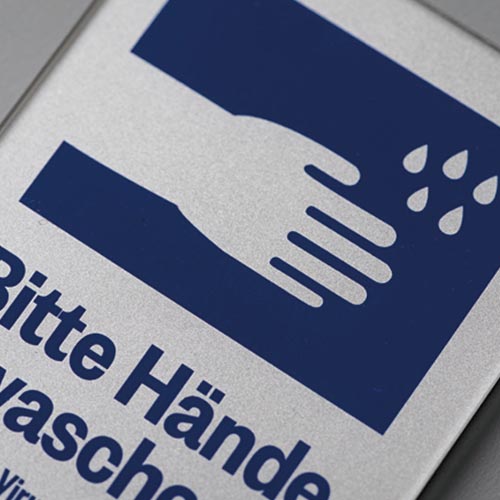 手を洗おうマグネット式サインプレート