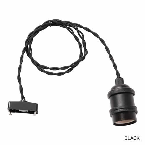 いいスタイル GENERAL SOCKET ジェネラル1灯用ソケット TWIST BLACK E26 シーリングライト・天井照明