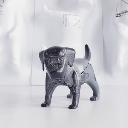 3Dパズルドッグ。