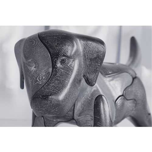 3Dパズルドッグ。