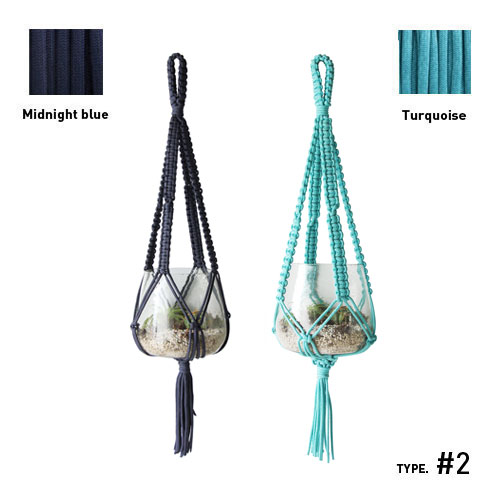 マクラメ編みプラントハンガーをUSメイド、