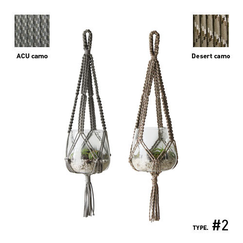 マクラメ編みプラントハンガーをUSメイド、