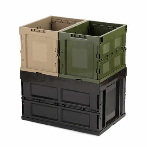 アメリカの物流倉庫などで使われ、廃盤型になっていた[折畳み]コンテナーボックス。