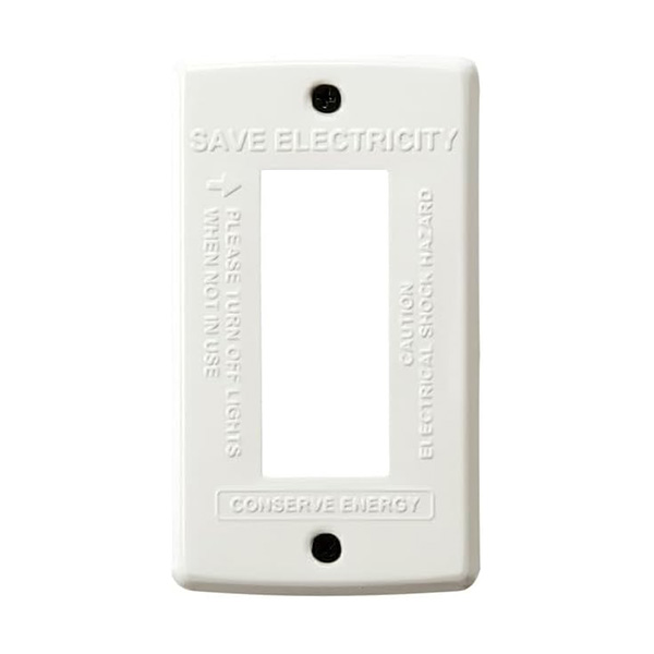 壁面のスイッチパネルをスタイリッシュに変身させるスイッチプレートは小さいながらも存在感抜群。