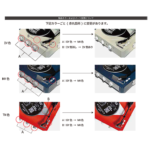 レトロな雰囲気のあるレコードプレーヤー。