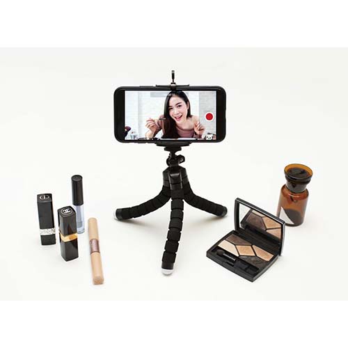 安定性に優れた、可動式スマートフォントリポッド。