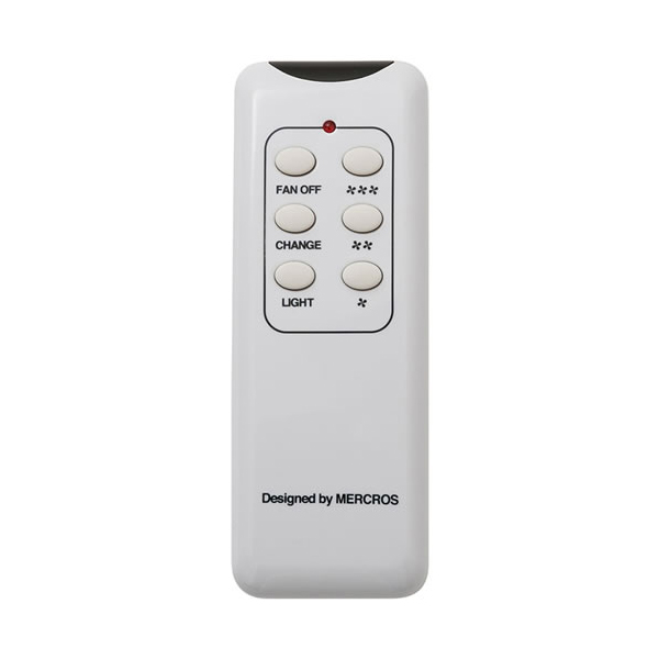 天井が低めの住宅にも取り入れやすい、圧迫感を抑えた高さ34cmのシーリングファンライト。