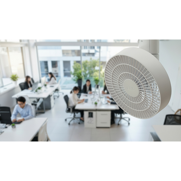 立体的に空気を循環させる機能を搭載した新型「DUCT RAIL FAN 3D」。