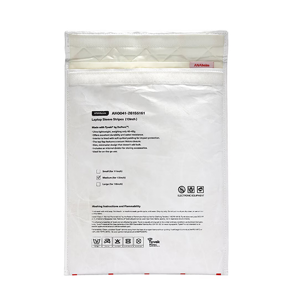 超軽量・高耐久素材Tyvek（タイベック）を採用したノートパソコンケース