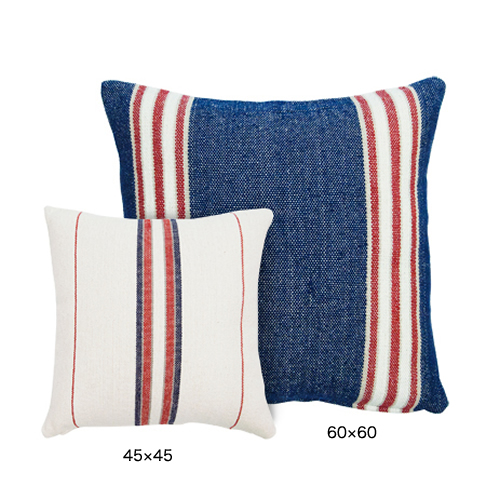 ザラ感の心地よい】シック コットン クッション カバー 45 × 45cm